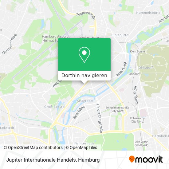 Jupiter Internationale Handels Karte