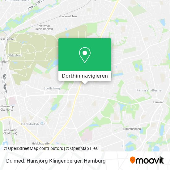Dr. med. Hansjörg Klingenberger Karte