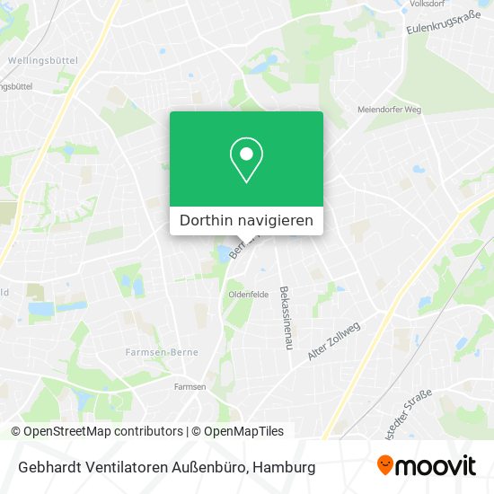 Gebhardt Ventilatoren Außenbüro Karte