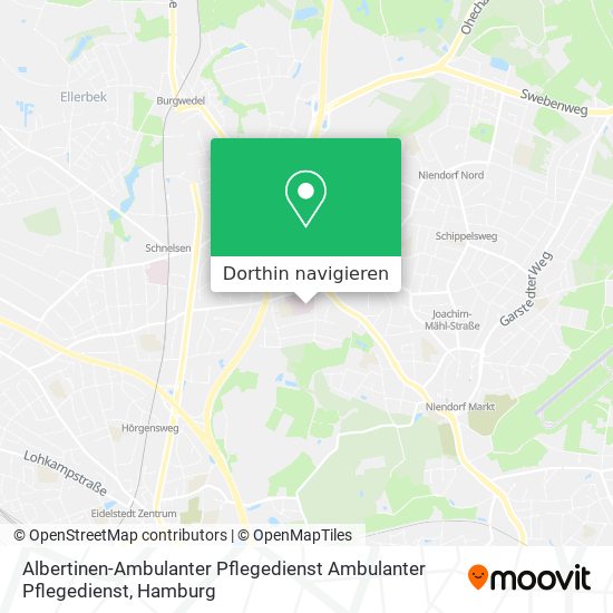 Albertinen-Ambulanter Pflegedienst Ambulanter Pflegedienst Karte