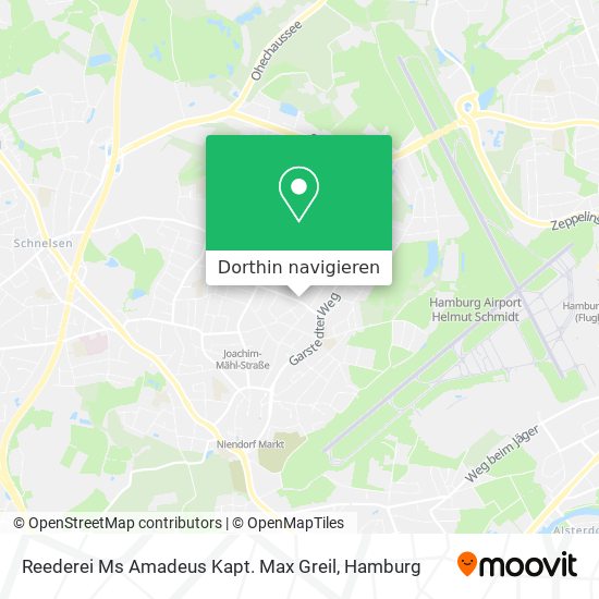 Reederei Ms Amadeus Kapt. Max Greil Karte