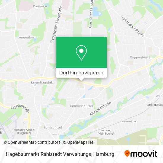Hagebaumarkt Rahlstedt Verwaltungs Karte