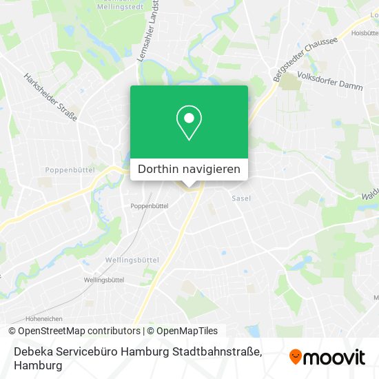 Debeka Servicebüro Hamburg Stadtbahnstraße Karte