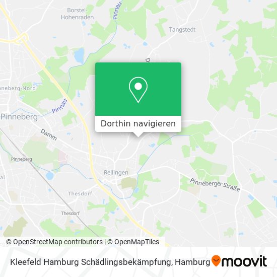 Kleefeld Hamburg Schädlingsbekämpfung Karte