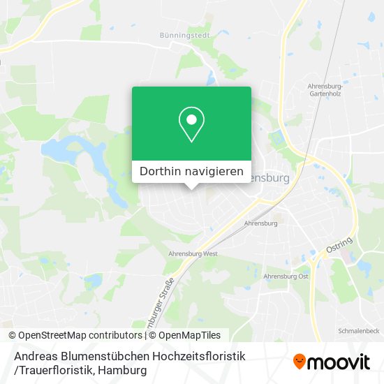 Andreas Blumenstübchen Hochzeitsfloristik /Trauerfloristik Karte