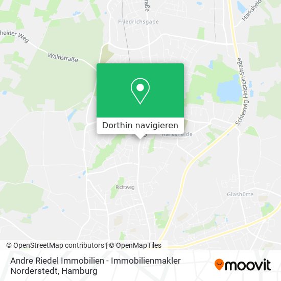 Andre Riedel Immobilien - Immobilienmakler Norderstedt Karte