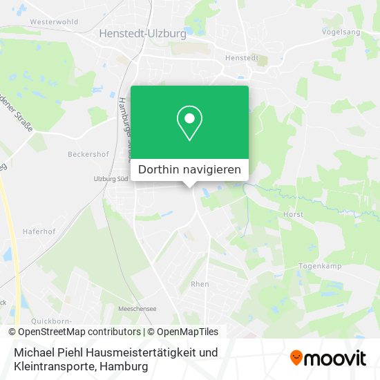 Michael Piehl Hausmeistertätigkeit und Kleintransporte Karte