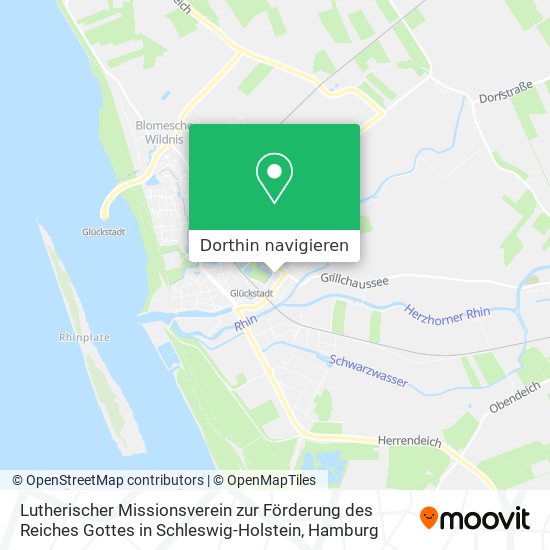 Lutherischer Missionsverein zur Förderung des Reiches Gottes in Schleswig-Holstein Karte