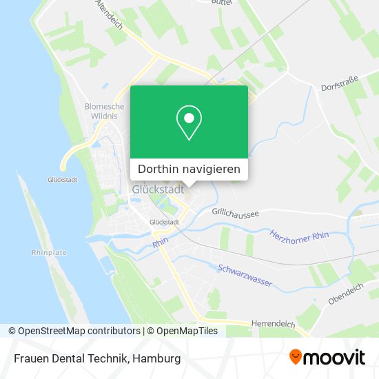 Frauen Dental Technik Karte