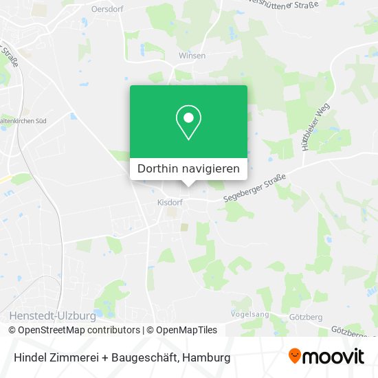 Hindel Zimmerei + Baugeschäft Karte
