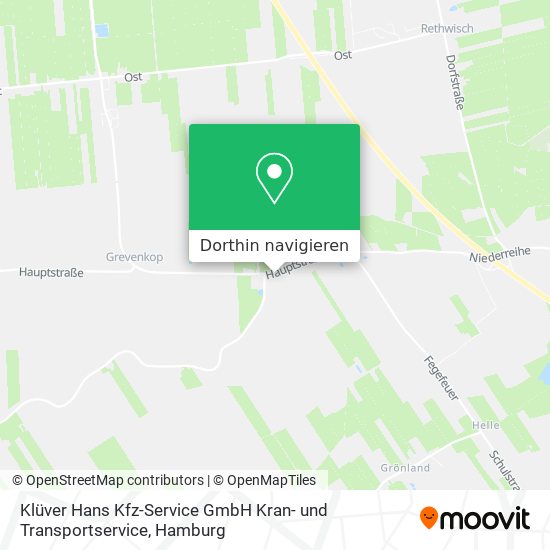 Klüver Hans Kfz-Service GmbH Kran- und Transportservice Karte