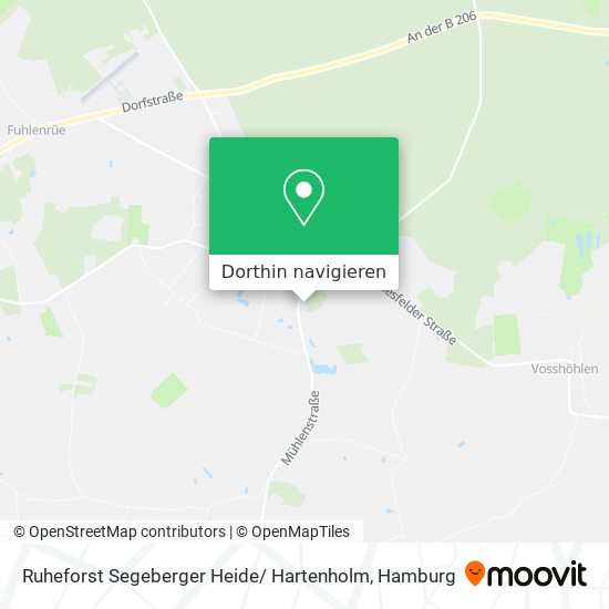 Ruheforst Segeberger Heide/ Hartenholm Karte