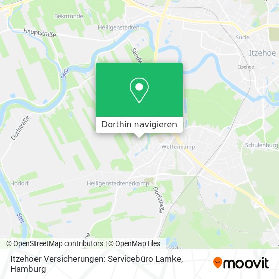 Itzehoer Versicherungen: Servicebüro Lamke Karte