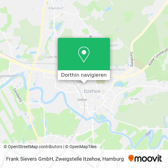 Frank Sievers GmbH, Zweigstelle Itzehoe Karte