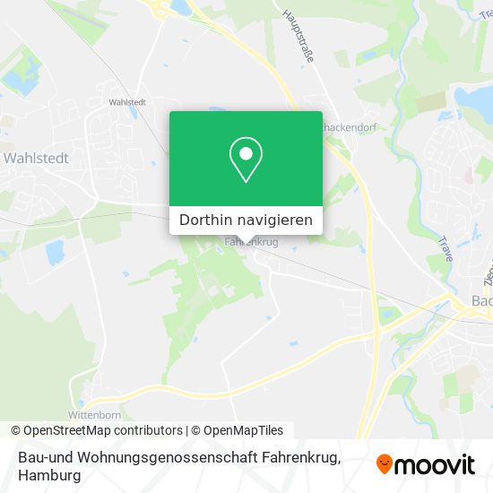 Bau-und Wohnungsgenossenschaft Fahrenkrug Karte