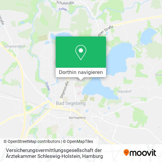 Versicherungsvermittlungsgesellschaft der Ärztekammer Schleswig-Holstein Karte