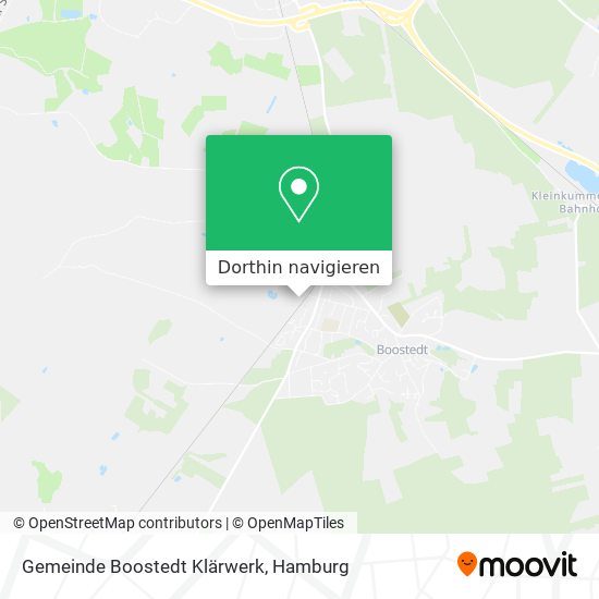 Gemeinde Boostedt Klärwerk Karte