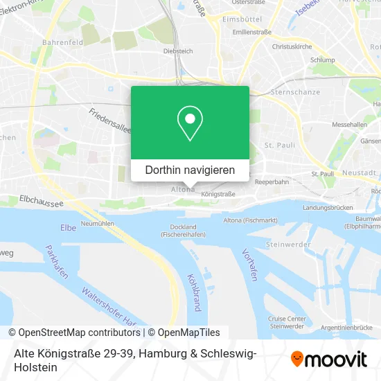 Alte Königstraße 29-39 Karte