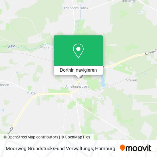Moorweg Grundstücks-und Verwaltungs Karte