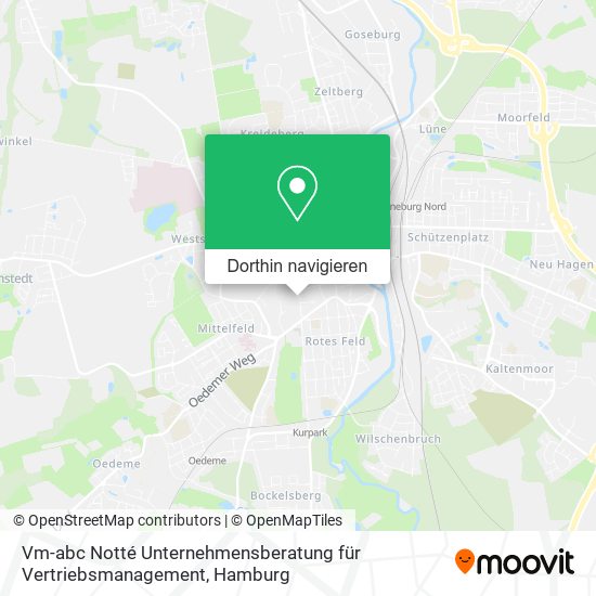 Vm-abc Notté Unternehmensberatung für Vertriebsmanagement Karte
