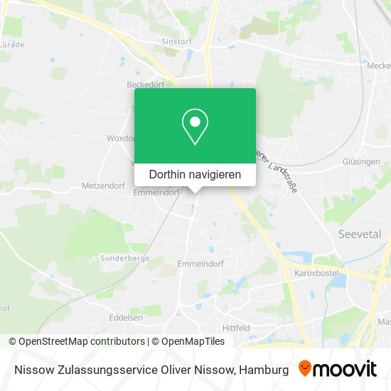 Nissow Zulassungsservice Oliver Nissow Karte
