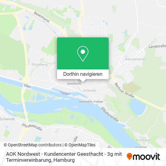 AOK Nordwest - Kundencenter Geesthacht - 3g mit Terminvereinbarung Karte