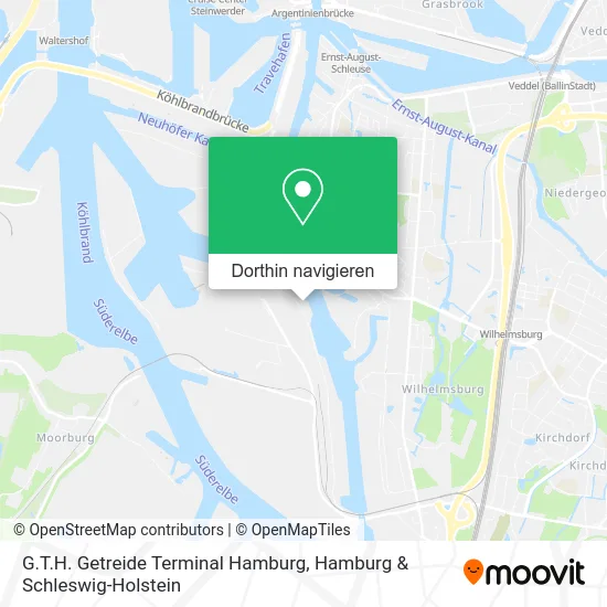 G.T.H. Getreide Terminal Hamburg Karte