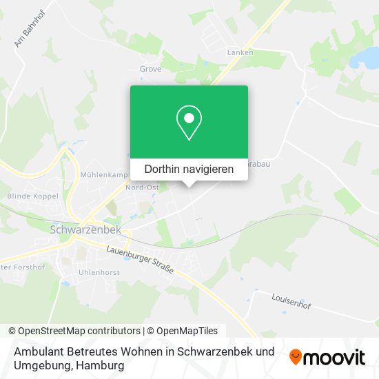 Ambulant Betreutes Wohnen in Schwarzenbek und Umgebung Karte