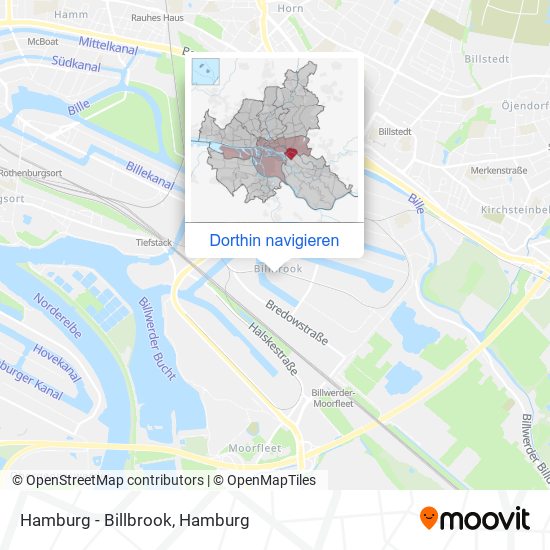 Hamburg - Billbrook Karte