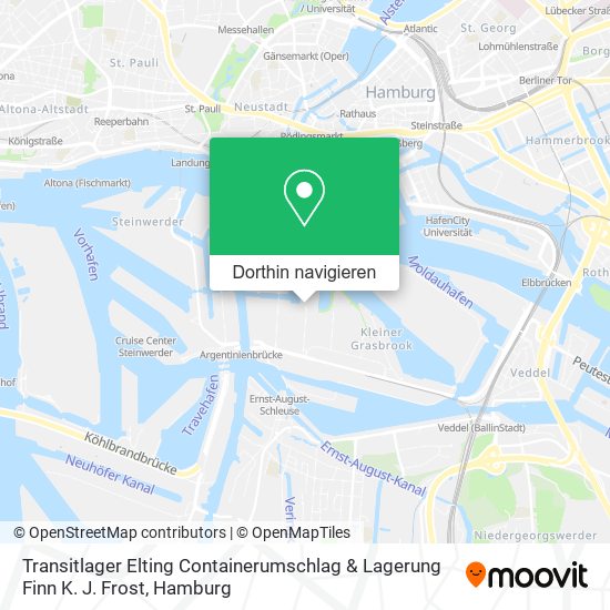 Transitlager Elting Containerumschlag & Lagerung Finn K. J. Frost Karte