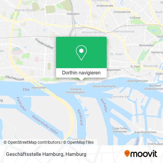 Geschäftsstelle Hamburg Karte