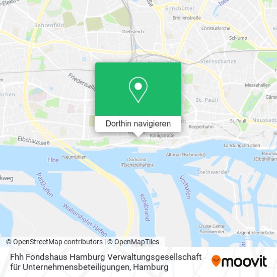 Fhh Fondshaus Hamburg Verwaltungsgesellschaft für Unternehmensbeteiligungen Karte