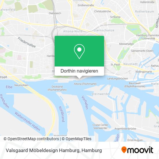 Valsgaard Möbeldesign Hamburg Karte