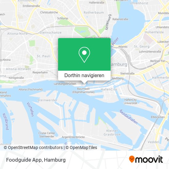 Foodguide App Karte