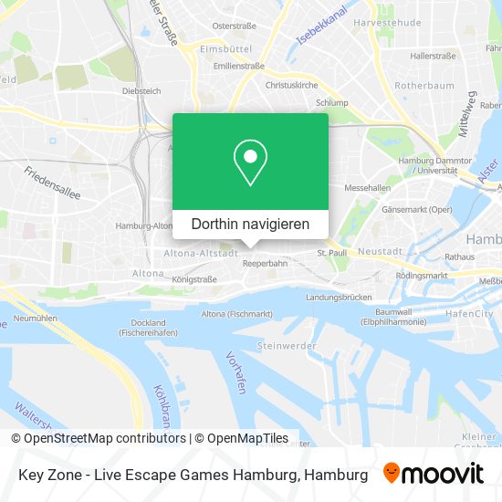 Key Zone - Live Escape Games Hamburg Karte