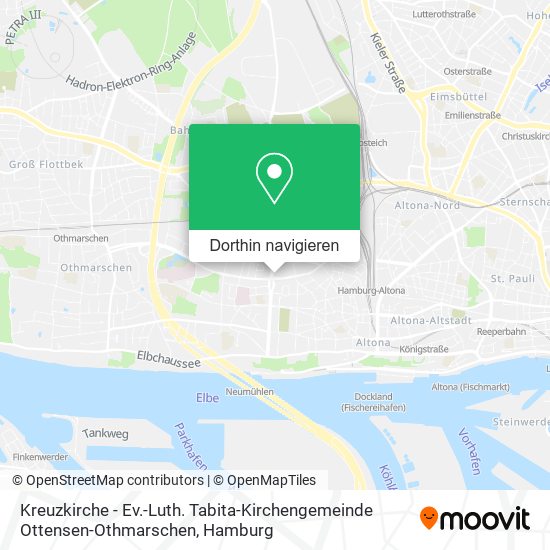Kreuzkirche - Ev.-Luth. Tabita-Kirchengemeinde Ottensen-Othmarschen Karte