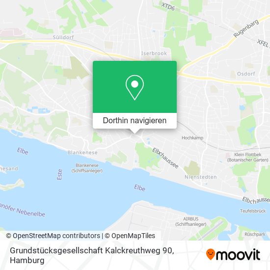 Grundstücksgesellschaft Kalckreuthweg 90 Karte