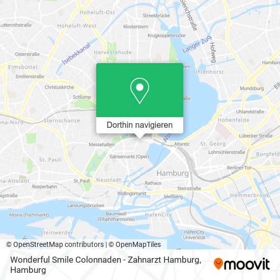 Wonderful Smile Colonnaden - Zahnarzt Hamburg Karte