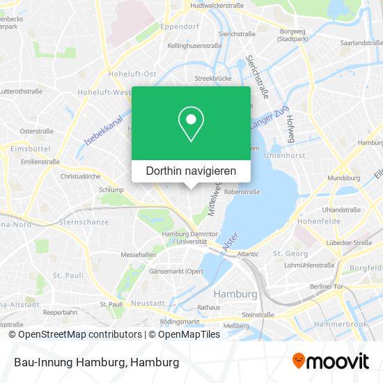 Bau-Innung Hamburg Karte