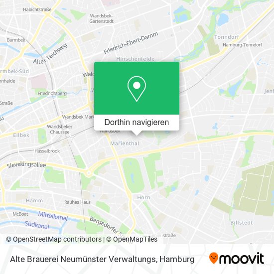 Alte Brauerei Neumünster Verwaltungs Karte