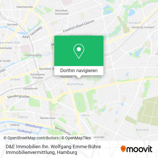 D&E Immobilien Ihn. Wolfgang Emme-Bühre Immobilienvermittlung Karte