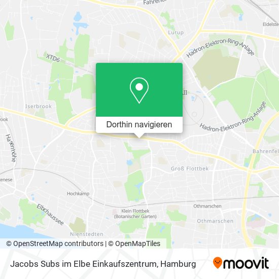 Jacobs Subs im Elbe Einkaufszentrum Karte