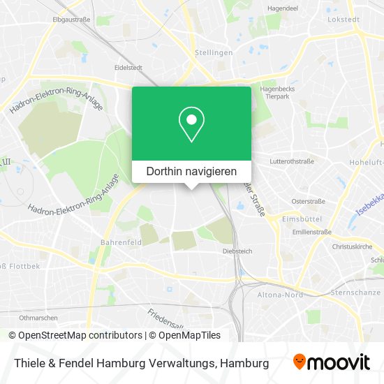 Thiele & Fendel Hamburg Verwaltungs Karte