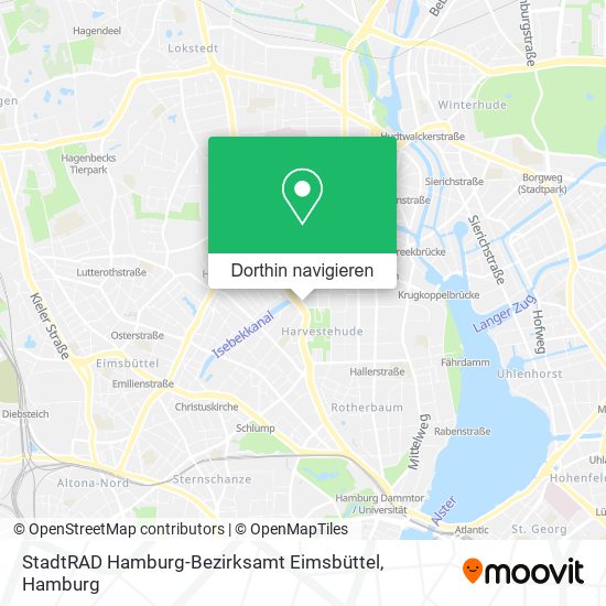 StadtRAD Hamburg-Bezirksamt Eimsbüttel Karte
