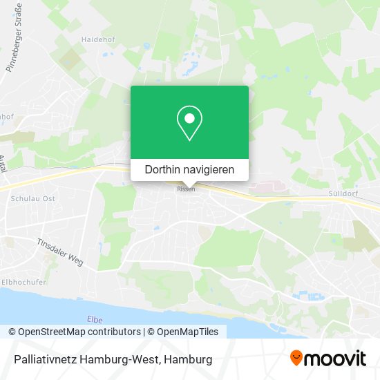 Palliativnetz Hamburg-West Karte