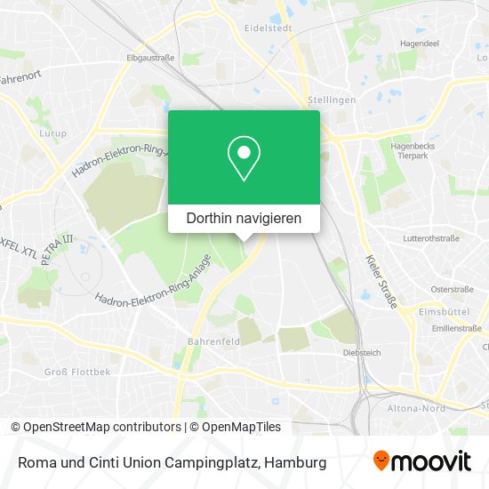 Roma und Cinti Union Campingplatz Karte