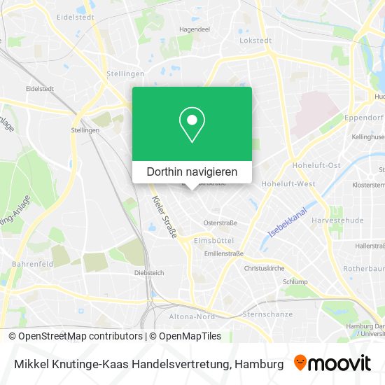 Mikkel Knutinge-Kaas Handelsvertretung Karte
