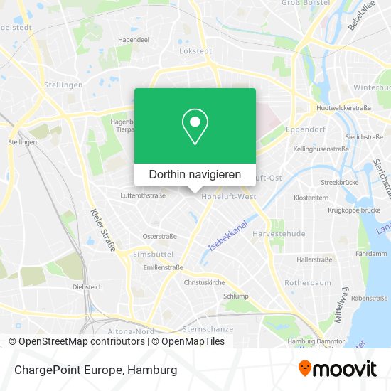 ChargePoint Europe Karte