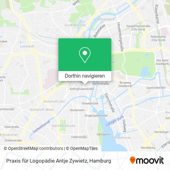 Praxis für Logopädie Antje Zywietz Karte
