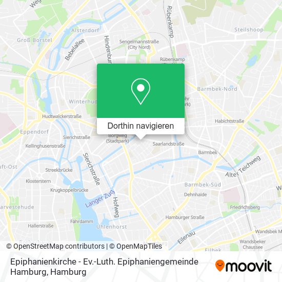 Epiphanienkirche - Ev.-Luth. Epiphaniengemeinde Hamburg Karte